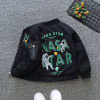 Boys Printed Bomber Jacket Coats & Jackets   
