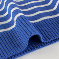 Boys Blue Long Sleeves Striped Sweatshirt Sweatshirts & Hoodies   