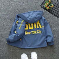 Boys Printed Hooded Windcheater Jacket Coats & Jackets   