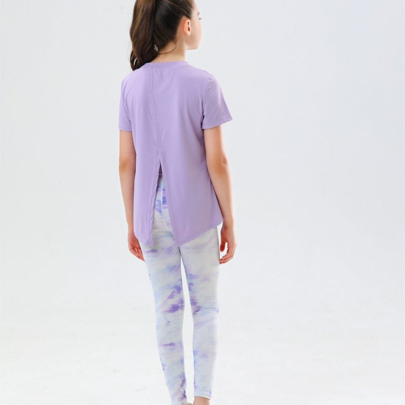 Girls Running Two Piece Set Sports Sets Style 2 4-5 Y 