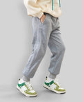 Boys Soild Color Track Pants Trackpants & Joggers Grey 2-3 Y 