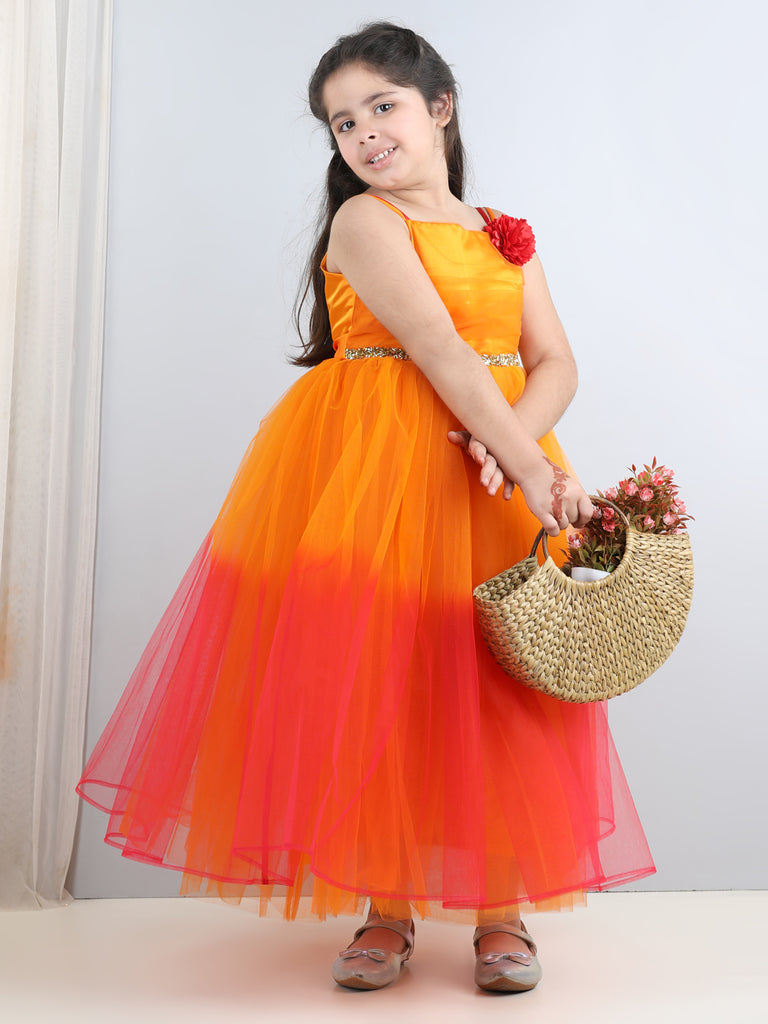 Girls Embellished Party Wear Gown