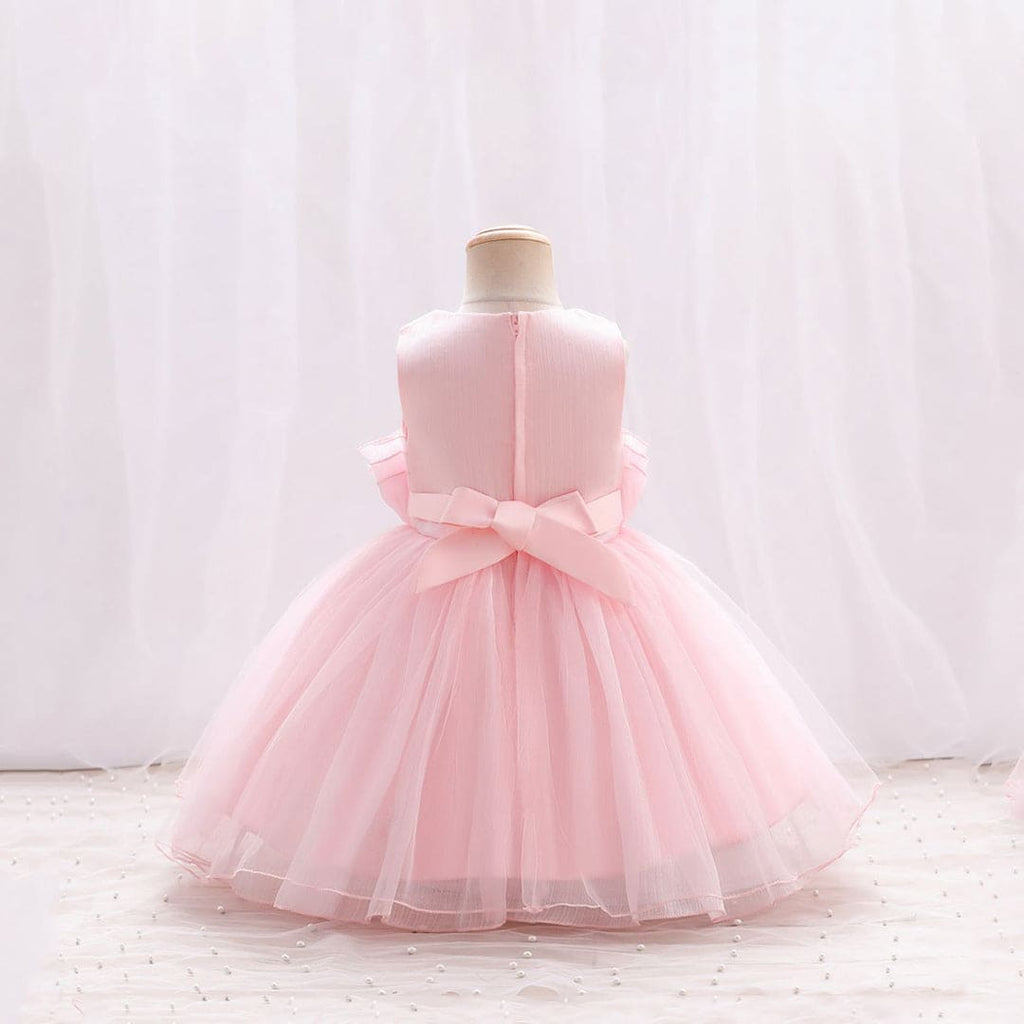 Girls Sleeveless Balloon Shape Party Dress Party Dresses   