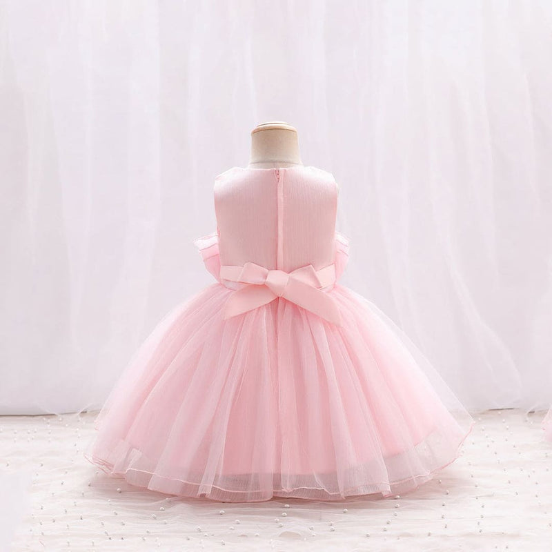 Girls Sleeveless Balloon Shape Party Dress Party Dresses   