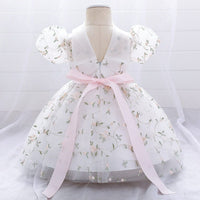 Net Embroidery Dress Casual Dresses   