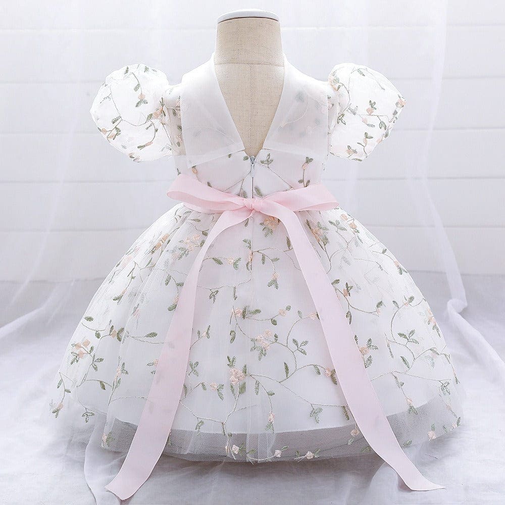 Net Embroidery Dress Casual Dresses   