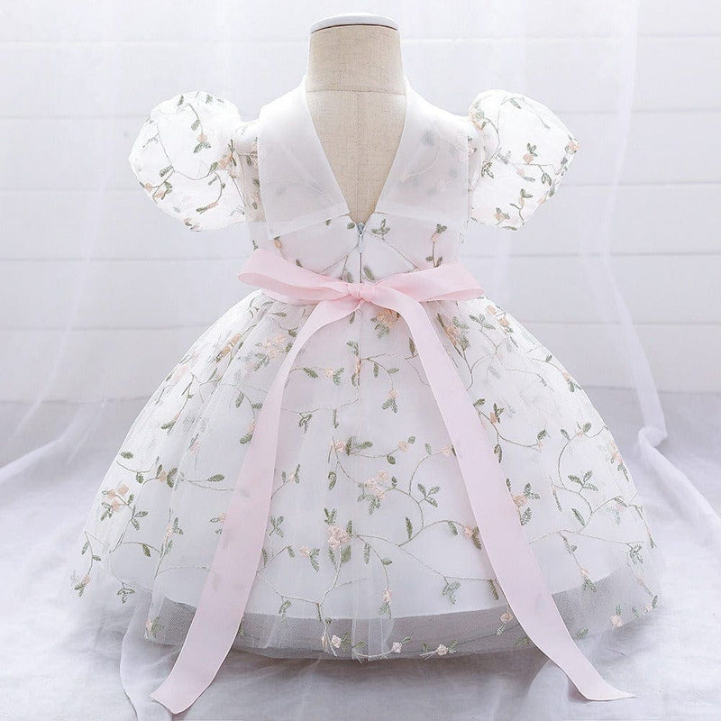 Net Embroidery Dress Casual Dresses   