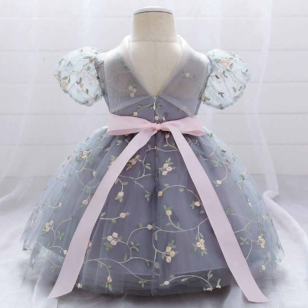 Net Embroidery Dress Casual Dresses   
